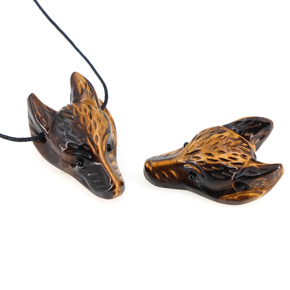 Pendentif tête de loup en pier - Science Nature avis et prix