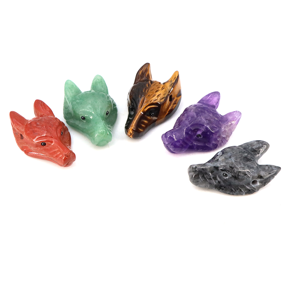 Pendentif tête de loup en pier - Science Nature avis et prix